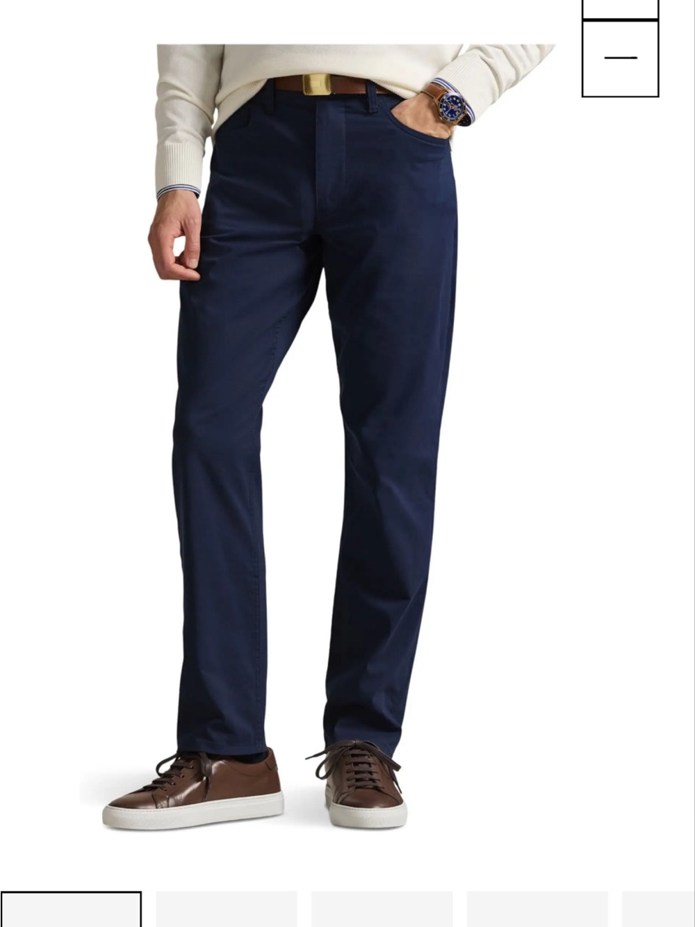 Polo Ralph Lauren Men’s Navy Straight-Leg Chinos - size 40/32